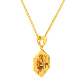 22k Yellow Gold Religious Hanuman Medium Pendants with gold weight of 6.88g